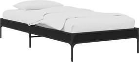 vidaXL Σκελετός Κρεβατιού Μαύρη Δρυς 80 x 200 cm Επεξεργασμένο Ξύλο