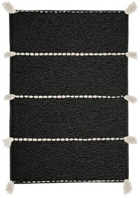 Πατάκι Μπάνιου Travis Black Kleine Wolke 70X120 100% Cotton