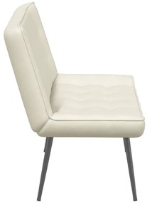 vidaXL Πάγκος Κρεμ 110x74x84 εκ. Βελούδινος