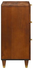 vidaXL Πλαϊνό γραφείο με συρτάρι Καφέ 40 x 33.5 x 75 εκ