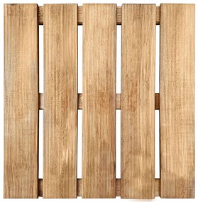 vidaXL Πλακάκια Deck 30 τεμ. Καφέ 50 x 50 εκ. Ξύλινα