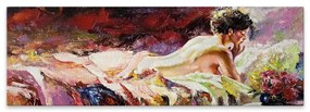 Πίνακας σε καμβά "Naked Girl" Megapap ψηφιακής εκτύπωσης 120x40x3εκ.