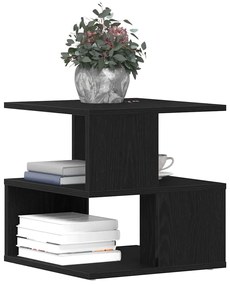 vidaXL Τραπεζάκι Πλευράς Μαύρη δρυς 40 x 40 x 40 cm Επεξεργασμένο ξύλο