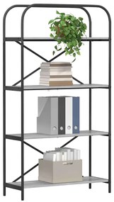 vidaXL Ράφι Βιβλίων Γκρι sonoma 80 x 30 x 146 εκ Επεξεργασμένο ξύλο