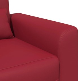 vidaXL Πολυθρόνα Κόκκινο Τεχνητό Δέρμα