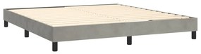 ΚΡΕΒΑΤΙ BOXSPRING ΜΕ ΣΤΡΩΜΑ ΑΝΟΙΧΤΟ ΓΚΡΙ 160X200 ΕΚ. ΒΕΛΟΥΔΙΝΟ 3141191