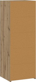 vidaXL Highboard Artisan Δρυς 45 x 41 x 124 εκ. Επεξεργασμένο Ξύλο