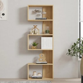 Βιβλιοθήκη Cascade pakoworld σε oak απόχρωση 51.8x22x150εκ (1 τεμάχια)