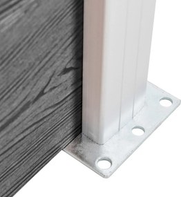 vidaXL Πάνελ Περίφραξης Γκρι 1391 x 186 εκ. από WPC