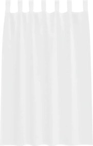 vidaXL Κουρτίνα βυσσινί 2 pcs Λευκό 175 x 140 εκ. Πολυεστέρας