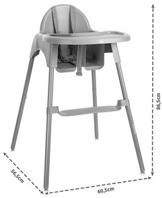 Καρεκλάκι φαγητού  Pesto  Grey  10100582506  Lorelli