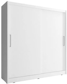 Lh-homefurniture Ντουλάπα Συρόμενη 24114-WKw-180 Χρώμα Λευκό  180x200x62cm 24114-WKw-180