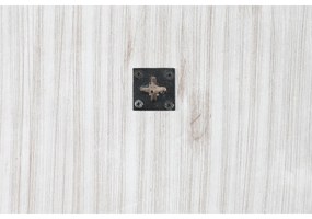 Τοίχο καθρέφτη DKD Home Decor Λευκό Φυσικό Ινδός Μαρινάτος 120 x 2,5 x 120 cm