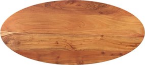 vidaXL Επιφάνεια Τραπεζιού Οβάλ 110x40x2,5 εκ. Μασίφ Ξύλο Ακακίας
