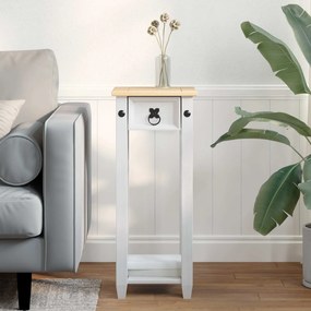 vidaXL Βάση φυτών Λευκό 30 x 30 x 73 εκ Στερεά ξυλεία πεύκου