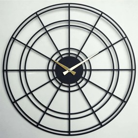 Ρολόι Τοίχου Chronometry 507ATP1520 Φ70cm Black-Gold Wallity Ατσάλι