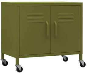 vidaXL Ντουλάπι Αποθήκευσης Πράσινο Λαδί 60 x 35 x 56 εκ. από Ατσάλι