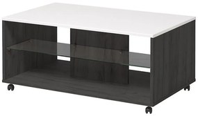 Τραπεζάκι Σαλονιού Bert Black Grey Wood - Λάκα 101x60x45 εκ. 101x60x45 εκ.