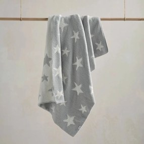 Κουβέρτα Βελουτέ Αγκαλιάς (90x90) Mamas &amp; Papas Grey Star 7883AJ401