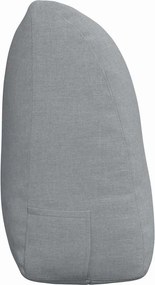 vidaXL Μαξιλάρι Πλάτης Ανοιχτό γκρι 120 x 50 x 24 cm ύφασμα