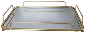 Δίσκος Μεταλλικός HC00030041 40,5x27cm Gold Oriana Ferelli® Μέταλλο