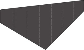 vidaXL Περίγραμμα γκαζόν 100 x 45 cm Ατσάλι Μαύρο