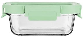 ESTIA ΦΑΓΗΤΟΔΟΧΕΙΟ CLICK&amp;SEAL ΓΥΑΛΙΝΟ 370ml 16.3x12.3x6.2cm ΜΕ ΚΑΠΑΚΙ ΠΛΑΣΤΙΚΟ MINT