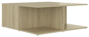 vidaXL Τραπεζάκι Σαλονιού Λευκό/Sonoma Δρυς 80x80x31 εκ. Επεξ. Ξύλο