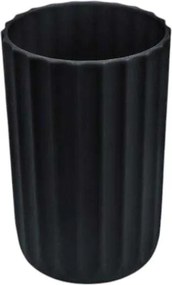 Θήκες οδοντόβουρτσας πλαστικές σε σετ 5Χ - Black - 21777