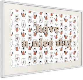 Αφίσα - Animals Wish a Nice Day - 45x30 - Χρυσό - Χωρίς πασπαρτού