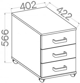 Συρταριέρα τροχηλάτη Warrior-Gkri