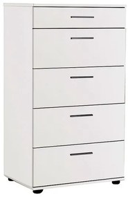 Συρταριέρα μελαμίνης Trendline Megapap με σε λευκό 60x44x108εκ. GP009-0074-GP009-0074-Λευκό GP009-0074