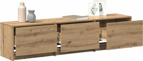 vidaXL Τηλεοπτική βιβλιοθήκη με LED 165 x 34 x 40 εκ.