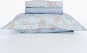 Σεντόνια Υπέρδιπλα (Σετ) Nef-Nef Homeware Premium Foxy Silver - Blue