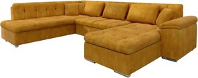 Γωνιακός καναπές Niko Bis-Μουσταρδί-Δεξιά