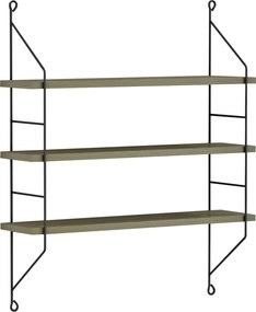 ΡΑΦΙΕΡΑ ΤΟΙΧΟΥ ACHALA ΜΕΛΑΜΙΝΗΣ HM9185.12 OLIVE GREY 60x15x68Y εκ.