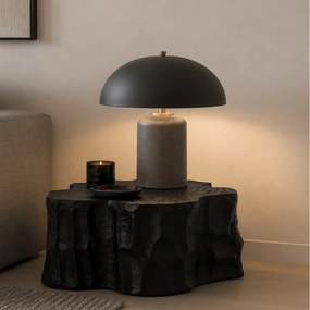 ΤΡΑΠΕΖΆΚΙΑ ΣΑΛΟΝΙΟΎ PTMD SIDE TABLE FENNAH TREE TRUNK ALUMINIUM BLACK