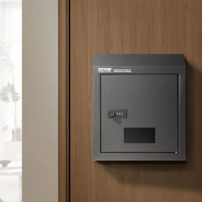 VEVOR Through The Door Key Drop Box Mailbox with Combination Lock Black