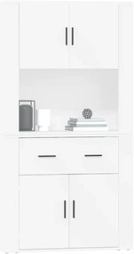 vidaXL Ντουλάπι Λευκό από Επεξεργασμένο Ξύλο