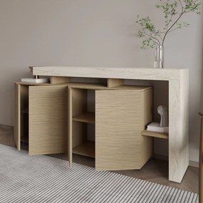 Κονσόλα Τραβερτίνη / Θερμό Δρυς CEFLULU 170x35x80