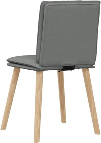 vidaXL Καρέκλες Τραπεζαρίας 6 τεμ Σκ. Γκρι Υφασμάτινες