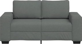 vidaXL Διθέσιος Καναπές Σκούρο Γκρι 160x77x82 εκ. Ύφασμα