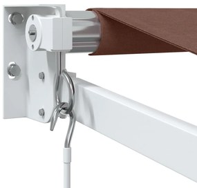 vidaXL Τέντα Πτυσσόμενη Χειροκίνητη Καφέ 350x250 εκ.
