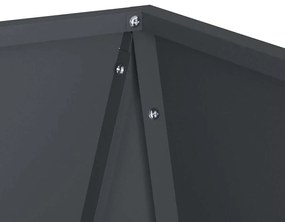 vidaXL Γλάστρα Ανθρακί 40 x 40 x 75 cm Ατσάλι