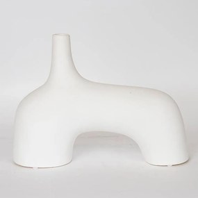 Βάζο Κεραμικό 752-20141 34x10x25cm White Estheti Home Κεραμικό