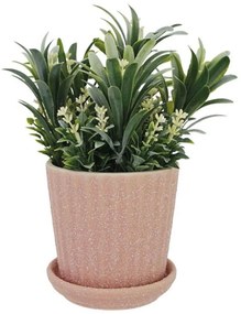 Τεχνητό Φυτό Σε Κασπώ 00-00-18002-3 24cm Multi-Pink Marhome Ceramic