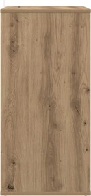 vidaXL Ντουλάπι δίσκων βινυλίου Artisan Δρυς 44,5 x 36,5 x 74,5 εκ