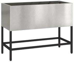 vidaXL Ανυψωμένος Κήπος 60x26x45 εκ Ανοξείδωτο χάλυβα