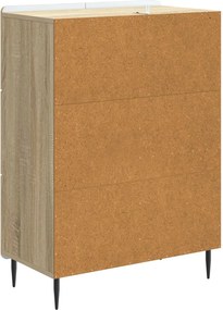 vidaXL Πλαϊνό γραφείο Sonoma Δρυς 66 x 34,5 x 91,5 εκ