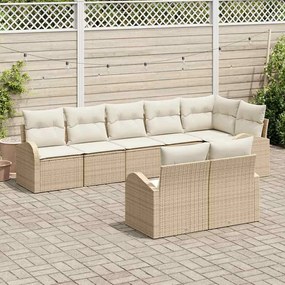 vidaXL Σετ Καναπέ Κήπου 8 pcs 289 x 124 x 85 εκ. Πολυ ράταν
